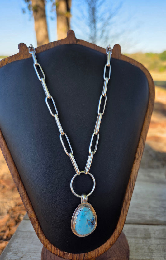 Golden Hills Turquoise & Sterling Silver Necklace